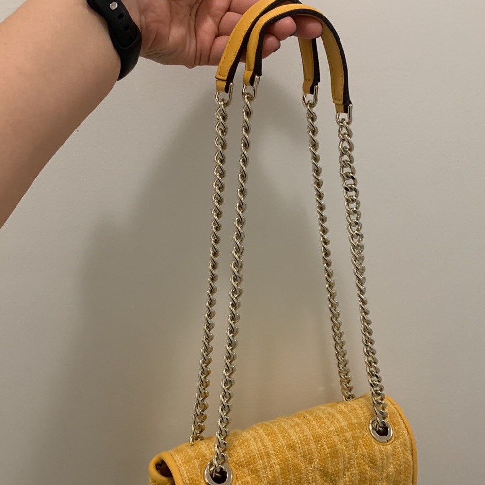 Kate spade Medium Flap Shoulder Bag- Yellow - Picture 7 of 12